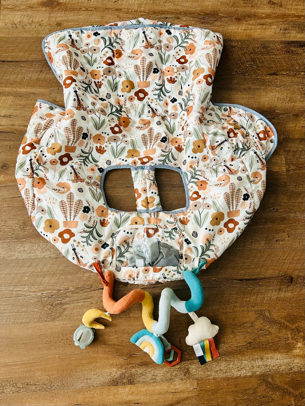 Shopping cart/high chair cover & toy